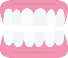 diseño de icono de vector de dentadura postiza