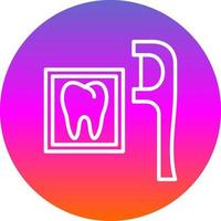 diseño de icono de vector de hilo dental