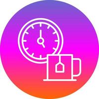 Tea Time Vector Icon Design