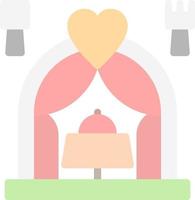 diseño de icono de vector de cena de boda