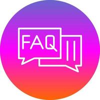 Faq Vector Icon Design