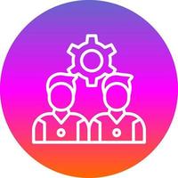 Team Management Vector Icon Design