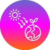 Sun Radiation Vector Icon Design