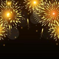 Beautiful Fireworks Background vector