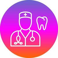 diseño de icono de vector de dentista masculino