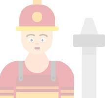 Fireman Vector Icon Design