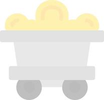 Mining Cart Vector Icon Design