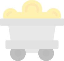 Mining Cart Vector Icon Design