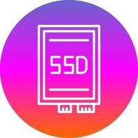 diseño de icono de vector de tarjeta ssd