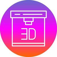 3d Printer Vector Icon Design