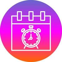 Alarm Clock Vector Icon Design