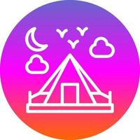 Camping Vector Icon Design