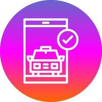 Booking App Vector Icon Design