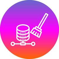 diseño de icono de vector de limpieza de datos