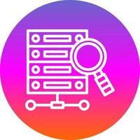 Data Query Vector Icon Design