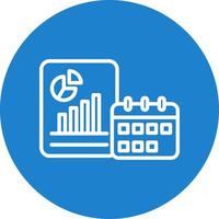 Yearly Report Vector Icon Design