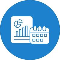 Yearly Report Vector Icon Design