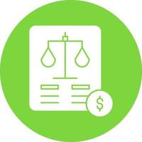 Balance Sheet Vector Icon Design