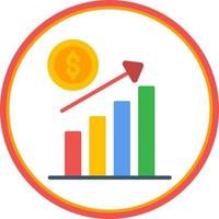 Revenue Increase Vector Icon Design