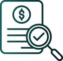 Audit Vector Icon Design