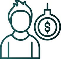 Debt Vector Icon Design