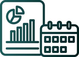 Yearly Report Vector Icon Design