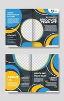 Flat Business Brochure Template vector