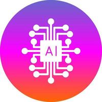 Artificial Intelligence Vector Icon Design