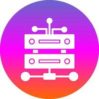 Data Infrastructure Vector Icon Design