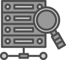 Data Query Vector Icon Design