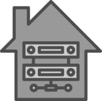 Data Warehouse Vector Icon Design