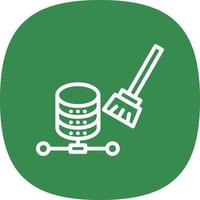 Data Cleansing Vector Icon Design