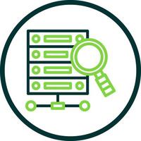 Data Query Vector Icon Design