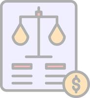 Balance Sheet Vector Icon Design