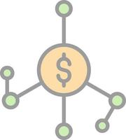 Money Network Vector Icon Design