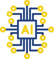 Artificial Intelligence Vector Icon Design