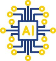 Artificial Intelligence Vector Icon Design