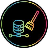 diseño de icono de vector de limpieza de datos