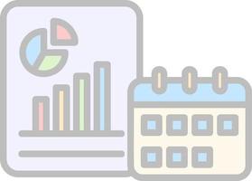 Yearly Report Vector Icon Design