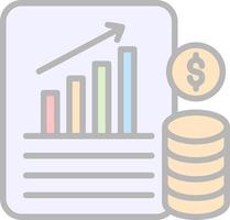 Financial Database Vector Icon Design