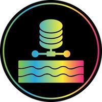 Data Lake Vector Icon Design