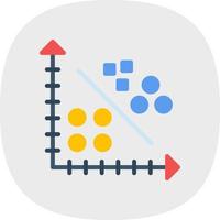 Cluster Analysis Vector Icon Design