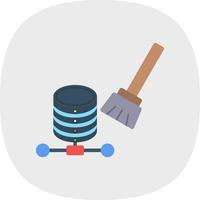 diseño de icono de vector de limpieza de datos