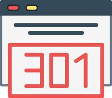 301 Redirect Vector Icon Design