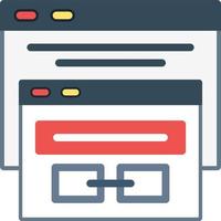 Backlink Vector Icon Design