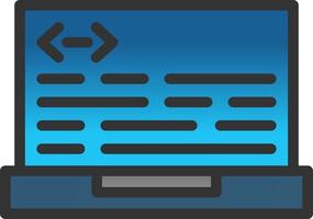 Header Code Vector Icon Design