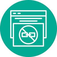 No Follow Vector Icon Design