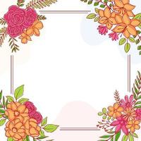 Spring Border Background vector