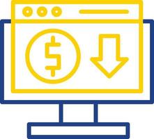 Online Income Vector Icon Design