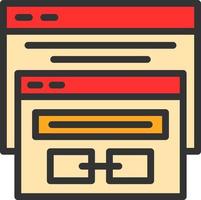 Backlink Vector Icon Design